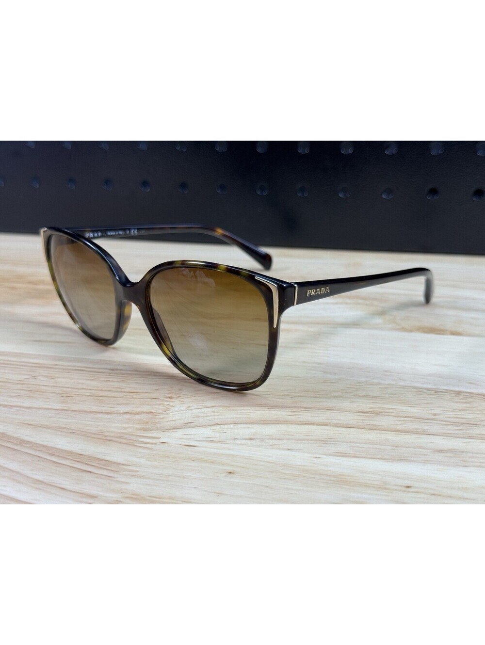 Prada SPR01O 2AU-1E0 Sunglasses Gradient Lenses Tortoise Shell 55-17-140 *READ*